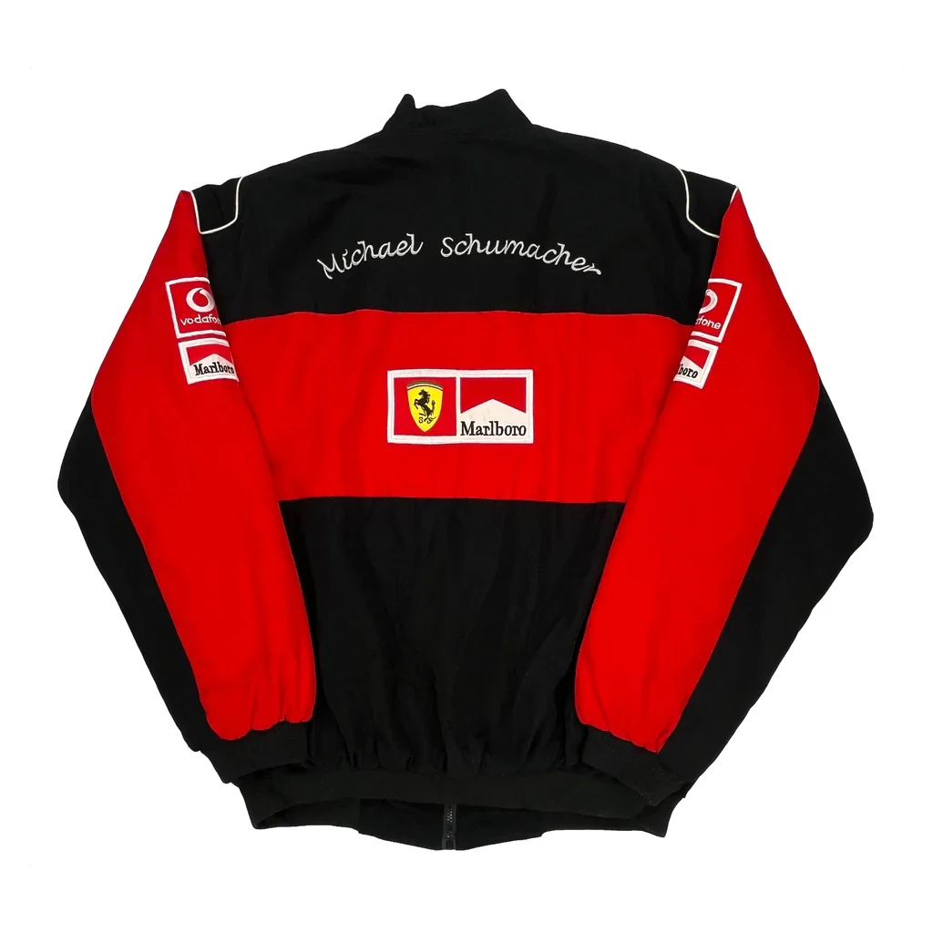 Michael Schumacher Ferrari Graphic Jacket - 2XL Black Polyester - Image 2