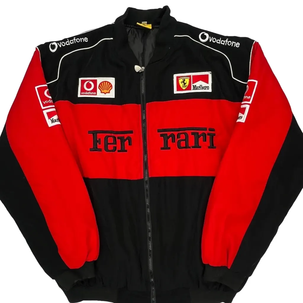 Michael Schumacher Ferrari Graphic Jacket - 2XL Black Polyester - Image 4