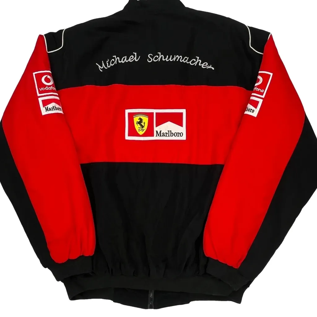 Michael Schumacher Ferrari Graphic Jacket - 2XL Black Polyester - Image 6
