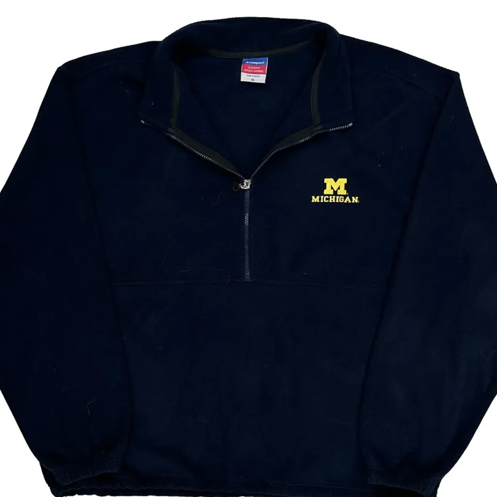 Michigan Champion College Fleece - XL Navy Polyester - Image 4