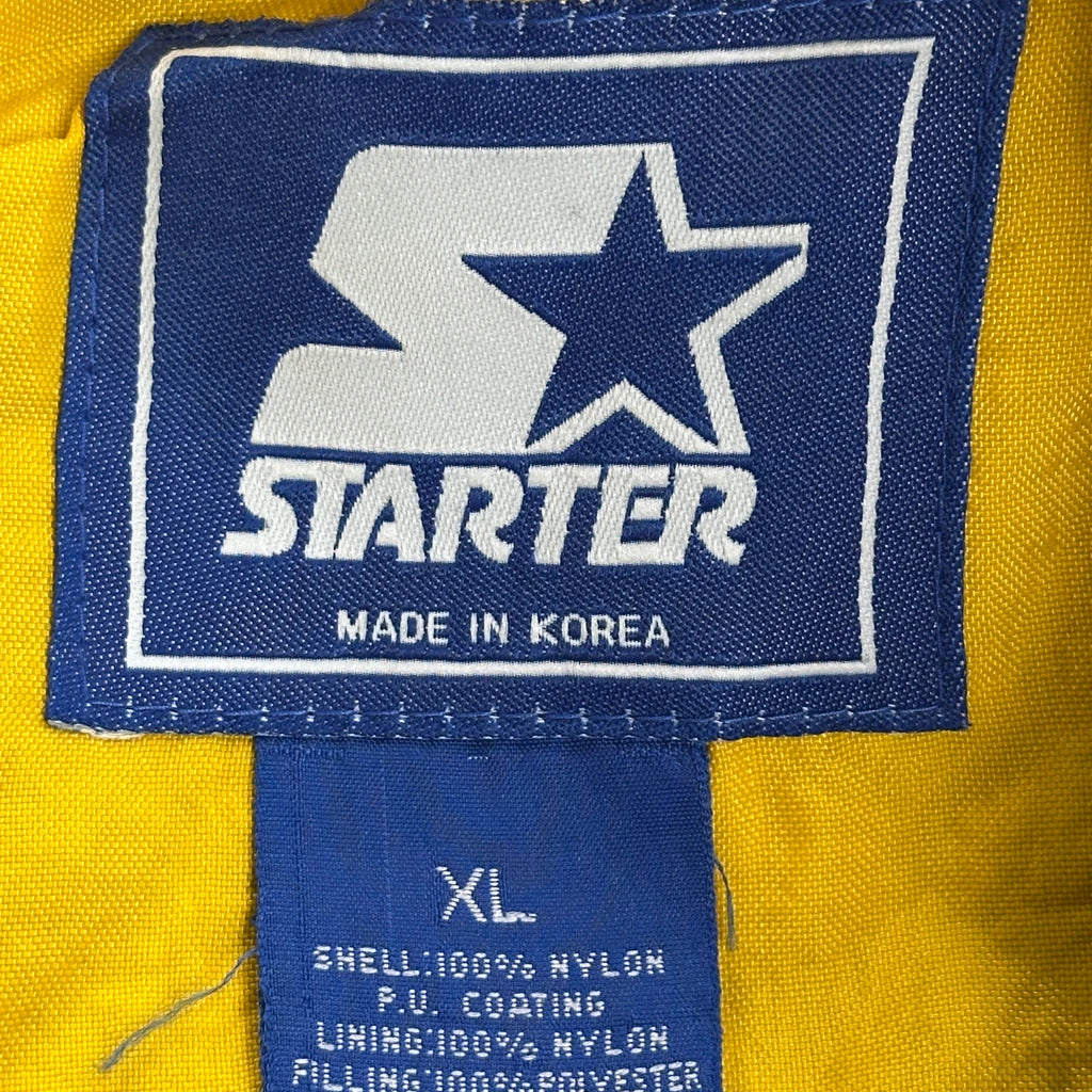 Michigan Starter College Windbreaker - XL Blue Nylon - Image 3