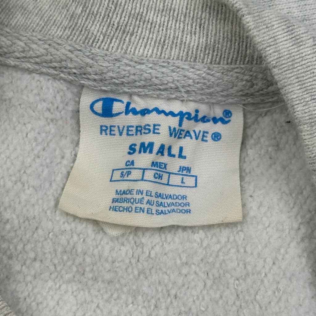 Michigan Tech Champion College Sweatshirt - Small Grey Cotton - Image 3
