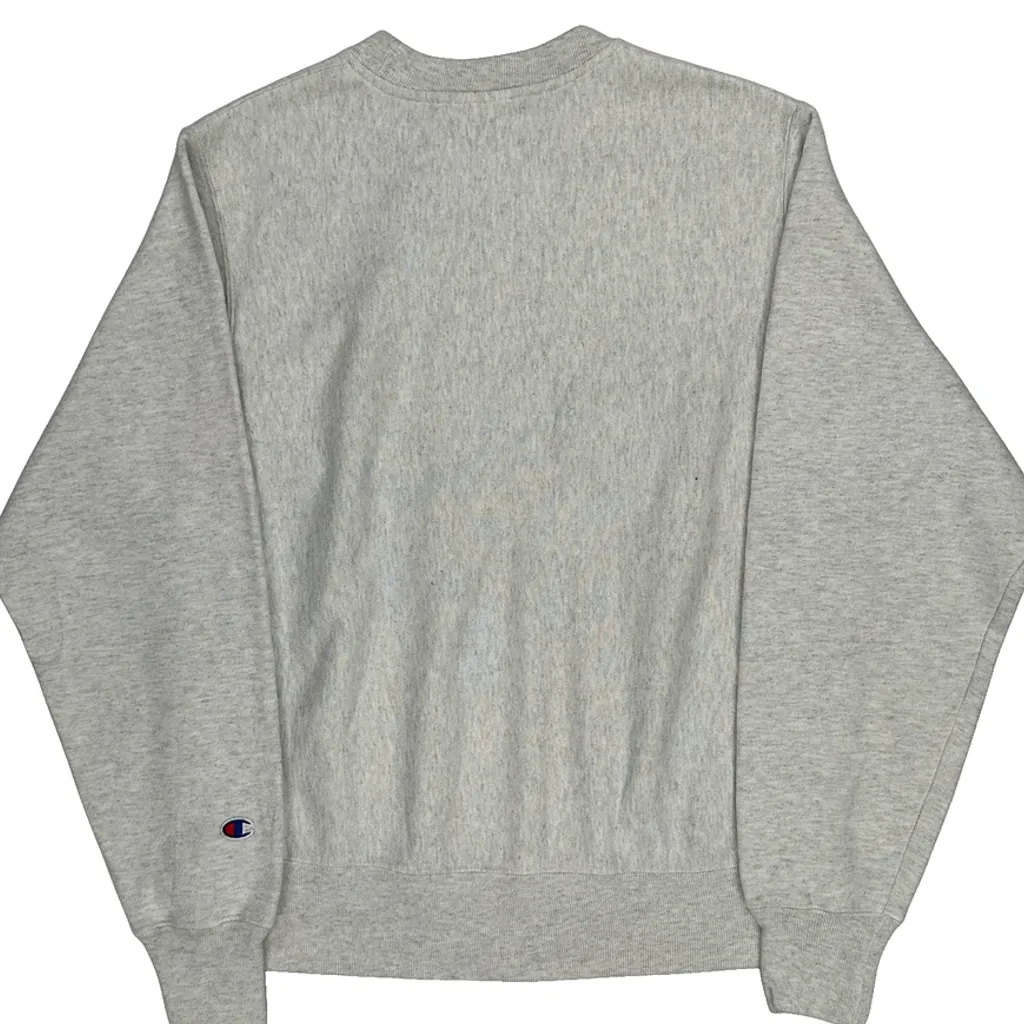 Michigan Tech Champion College Sweatshirt - Small Grey Cotton - Image 7