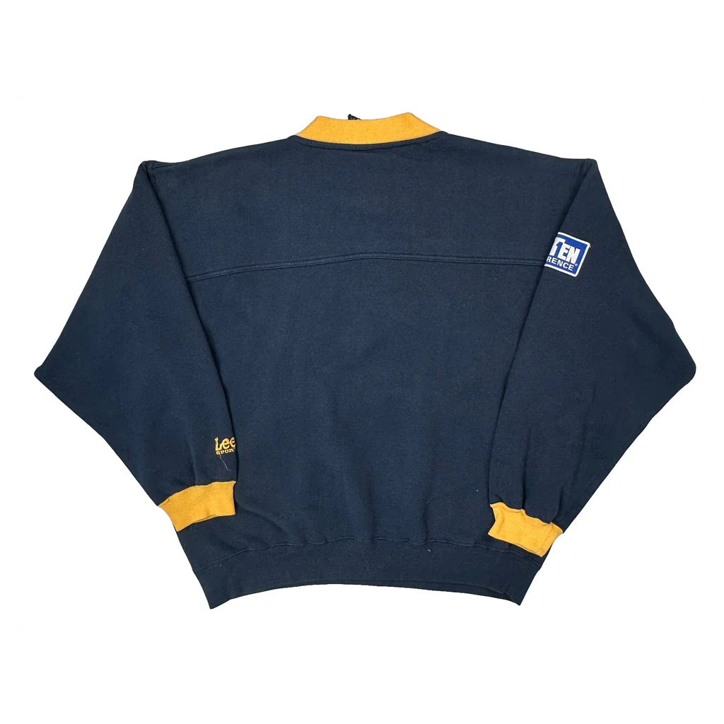 Michigan Wolverines Lee Sport College Sweatshirt - Large Navy Cotton - Image 2