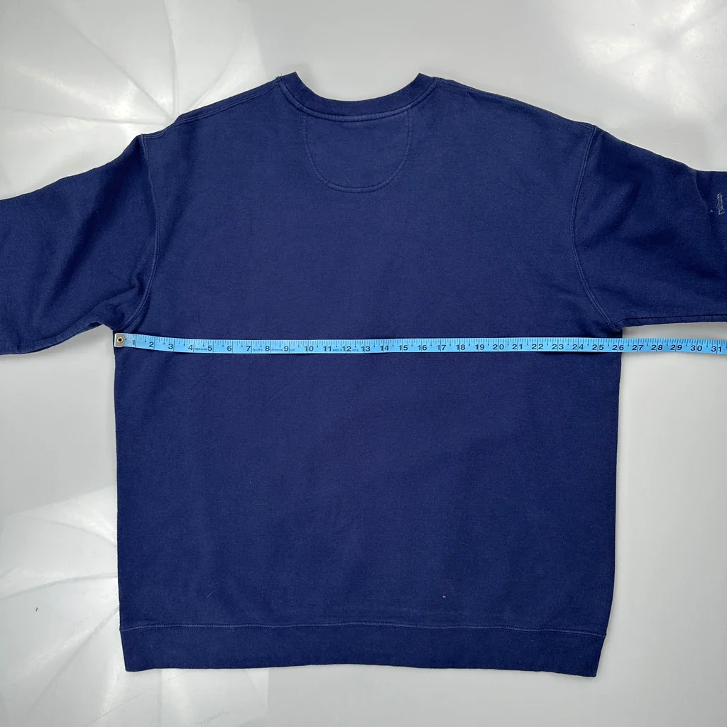 Mickey And Minnie Mouse Disney Cartoon Sweatshirt - XL Blue Cotton - Image 3