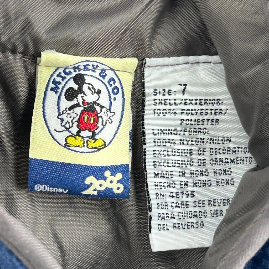 Mickey & Co. Age 7 Disney Cartoon Fleece Gilet - Small Blue Polyester - Image 3