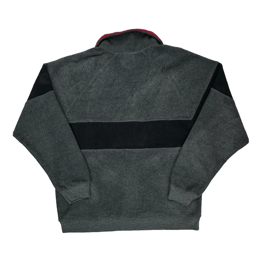 Mickey Disney Collared 1/4 Zip - Medium Gray Polyester - Image 2