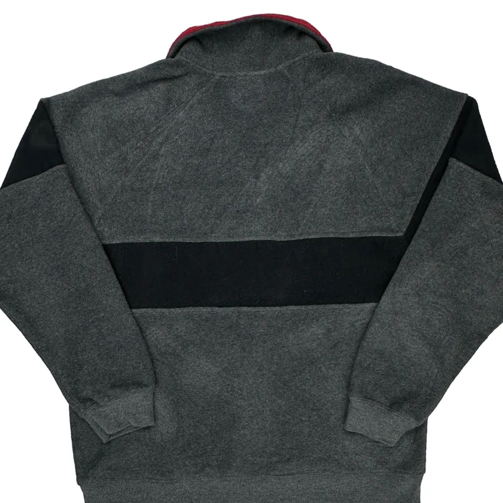 Mickey Disney Collared 1/4 Zip - Medium Gray Polyester - Image 7