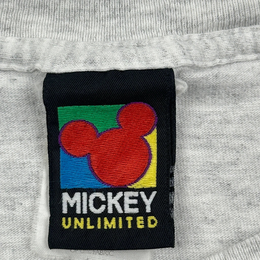 Mickey Loves Minnie Mickey Unlimited Cartoon T-Shirt - XL Grey Cotton - Image 4