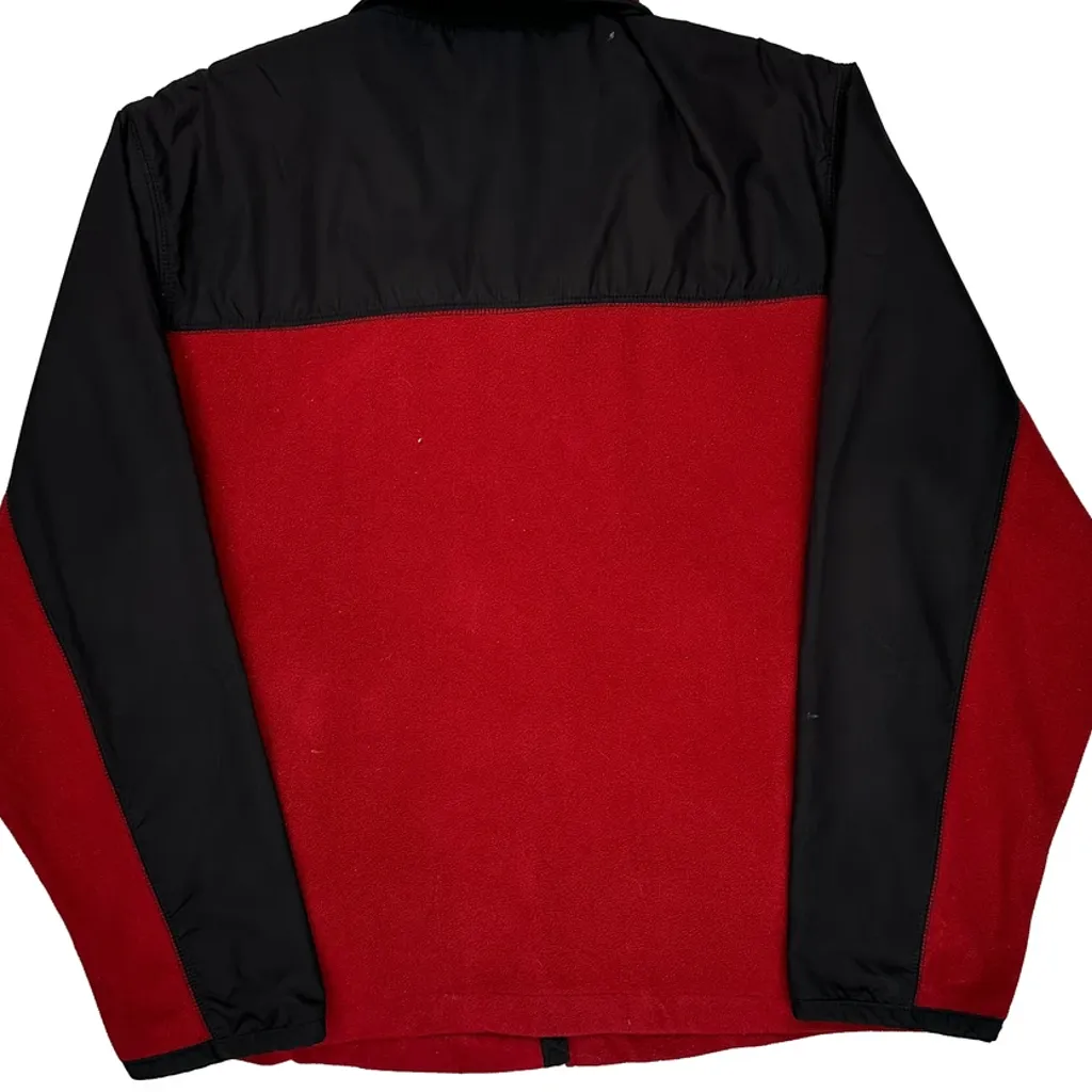Mickey Mouse Disney Cartoon Fleece Jacket - Medium Red Polyester - Image 7