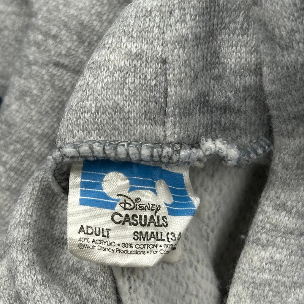 Mickey Mouse Disney Raglan Cartoon Hoodie - Small Grey Acrylic - Image 3