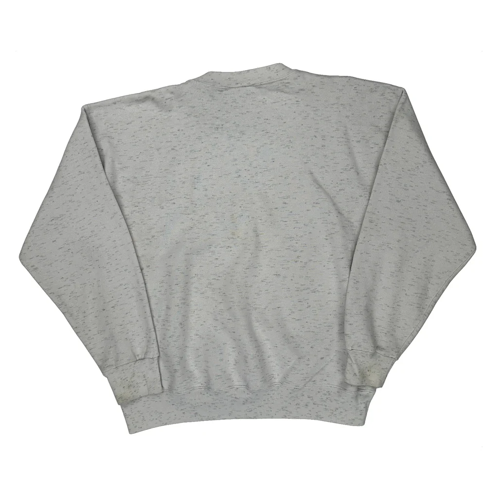 Mickey Mouse Disney Cartoon Sweatshirt - Large Gray Cotton Blend - Image 2