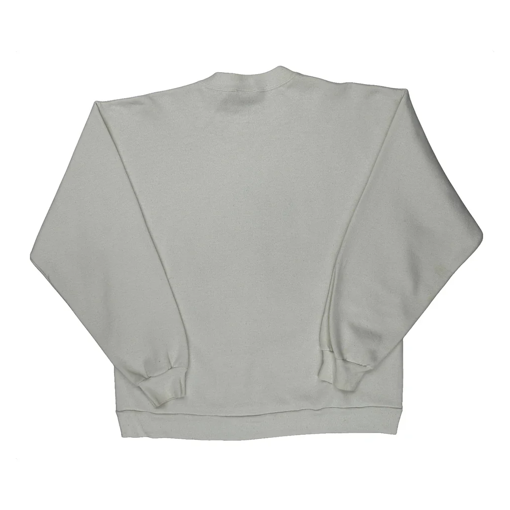 Mickey Mouse Disney Cartoon Sweatshirt - Large White Polyester Blend - Image 2