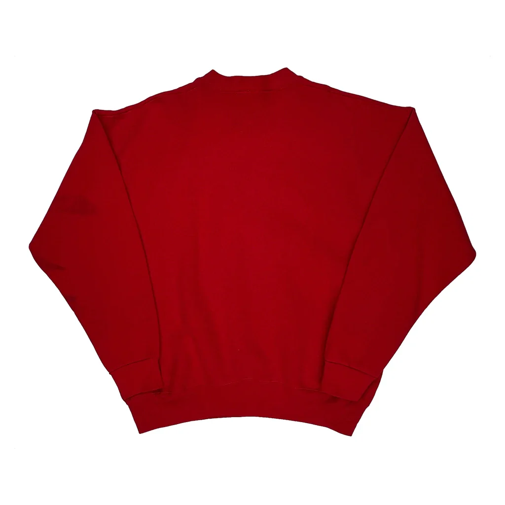 Mickey Mouse Disney Graphic Sweatshirt - Large Red Cotton Blend - Image 2