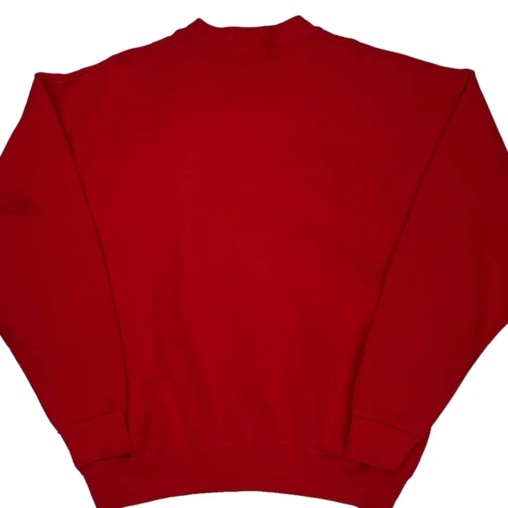 Mickey Mouse Disney Graphic Sweatshirt - Large Red Cotton Blend - Image 6