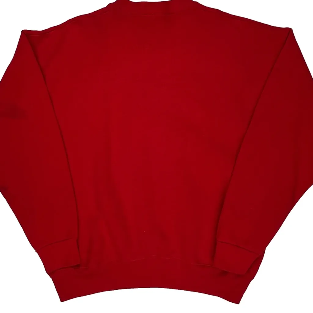 Mickey Mouse Disney Graphic Sweatshirt - Large Red Cotton Blend - Image 7