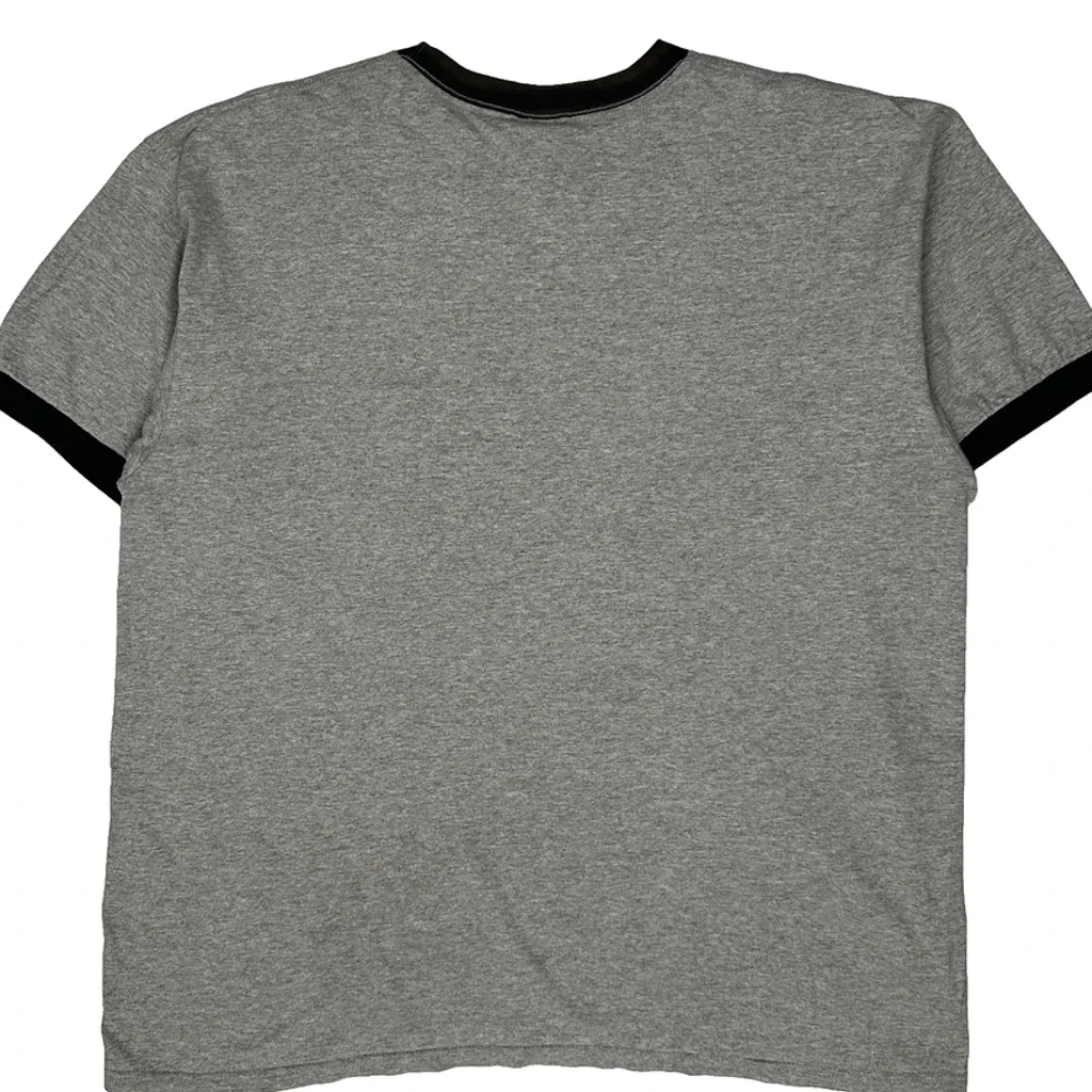Mickey Mouse Disney Ringer Cartoon T-Shirt - XL Grey Cotton Blend - Image 7