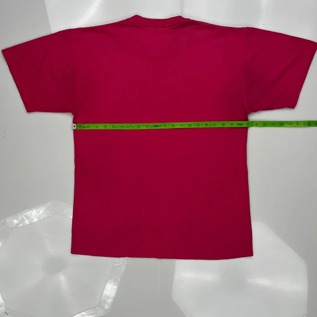 Mickey Mouse Disney Cartoon T-Shirt - Medium Red Cotton - Image 3