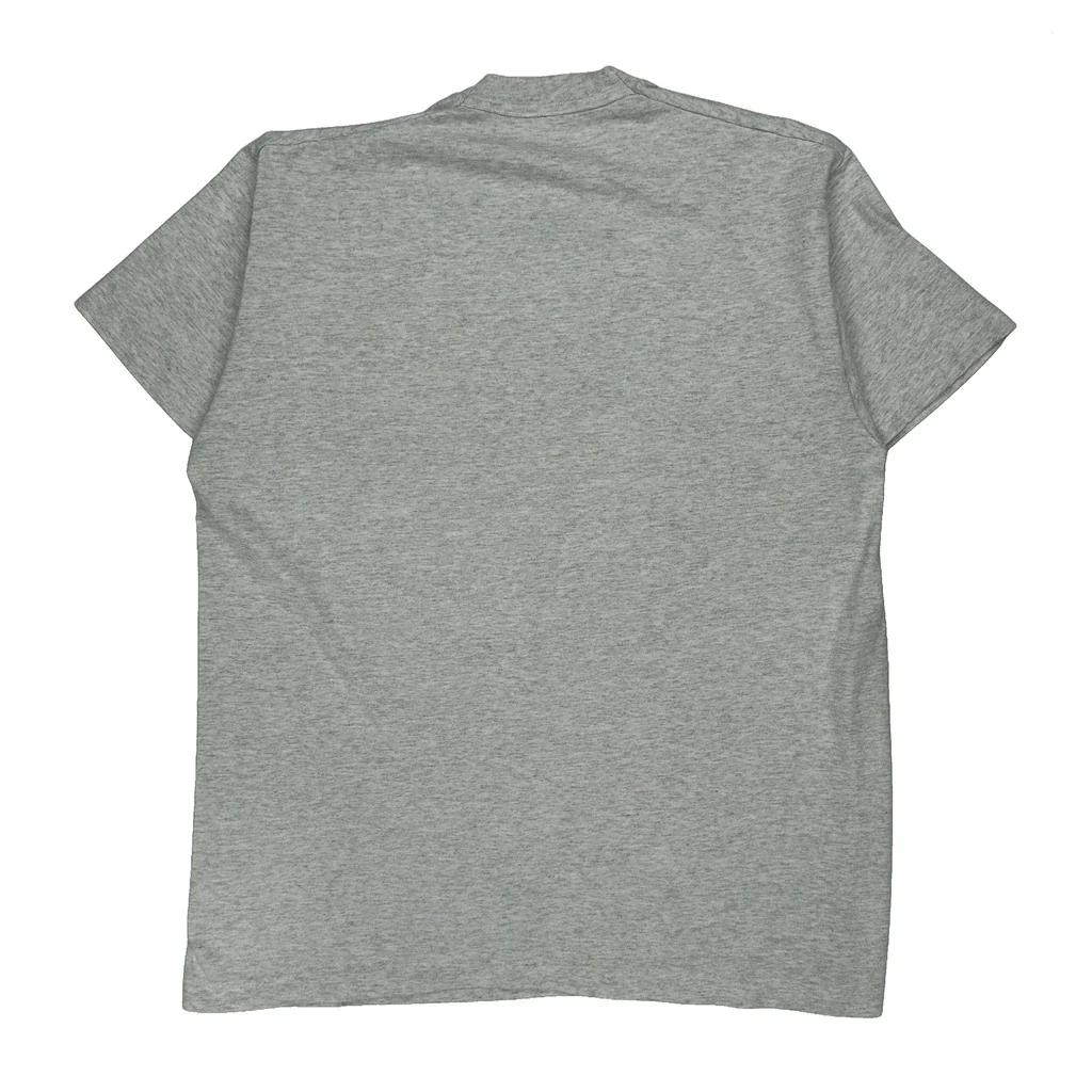 Mickey Mouse Fruit Of The Loom Cartoon T-Shirt - Large Grey Cotton - Image 2