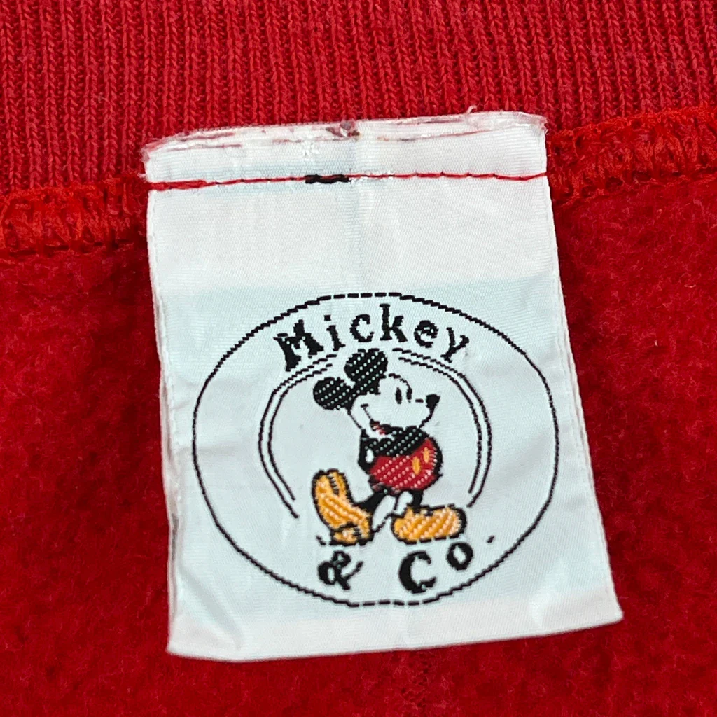 Mickey Mouse Mickey & Co. Cartoon Sweatshirt - Large Red Cotton Blend - Image 3
