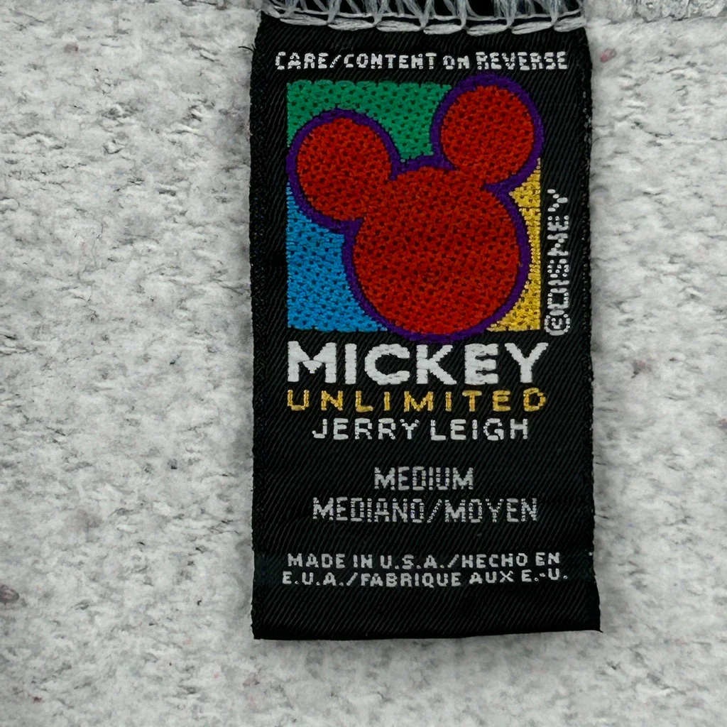 Mickey Mouse Mickey Unlimited Cropped Sweatshirt - Medium Grey Cotton - Image 3
