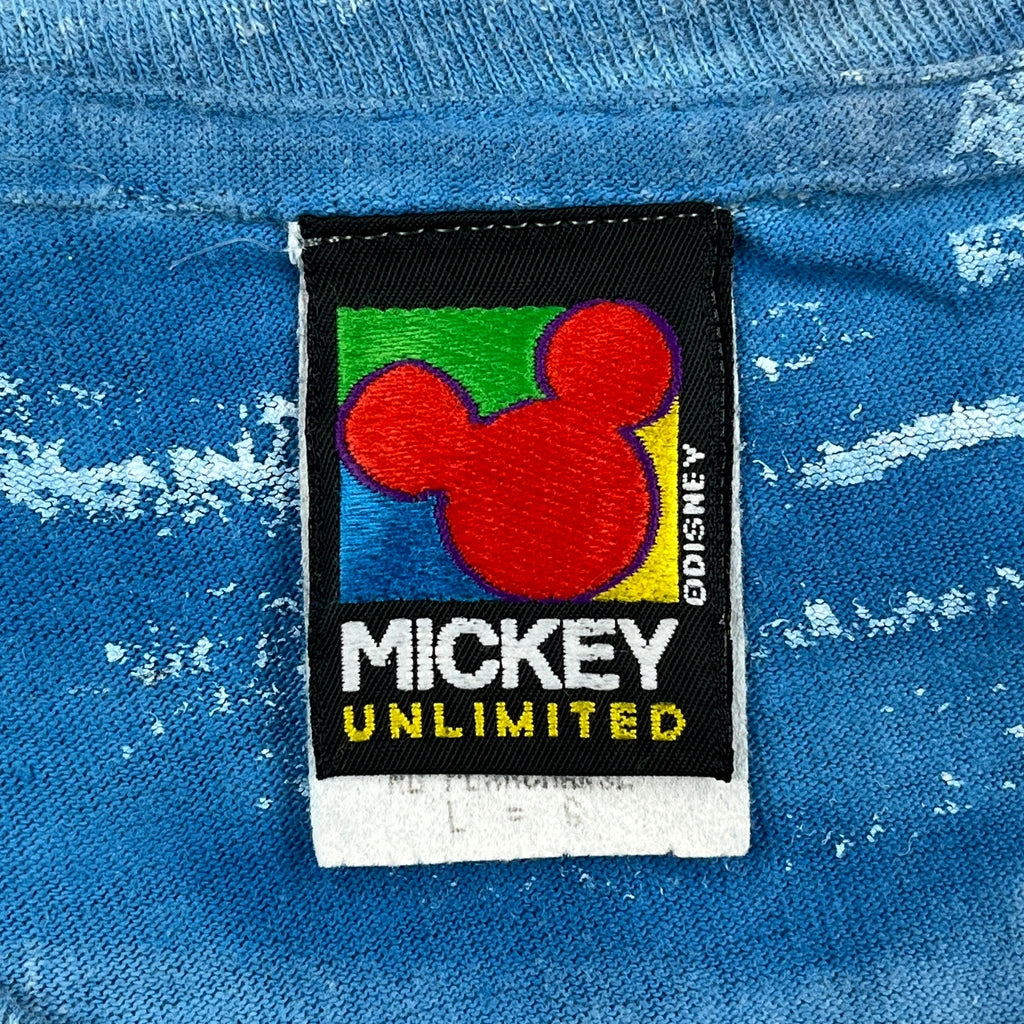 Mickey Mouse Mickey Unlimited Cartoon T-Shirt - Large Blue Cotton - Image 3