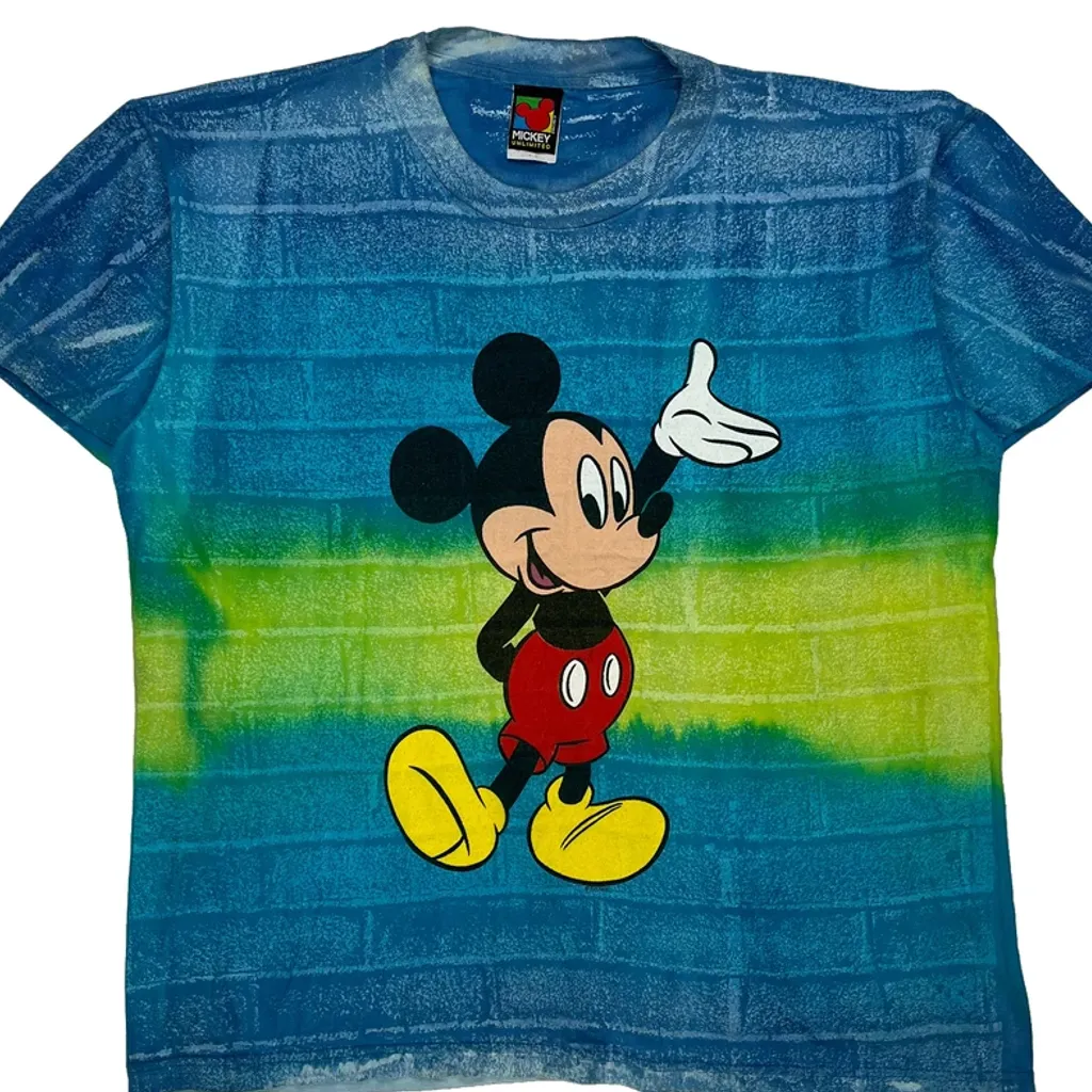 Mickey Mouse Mickey Unlimited Cartoon T-Shirt - Large Blue Cotton - Image 4