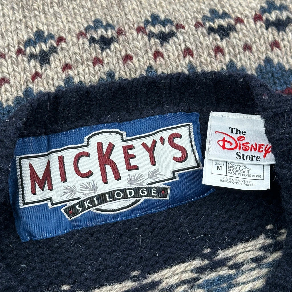 Mickey'S Ski Lodge Disney Graphic Sweater - Medium Beige Wool - Image 3