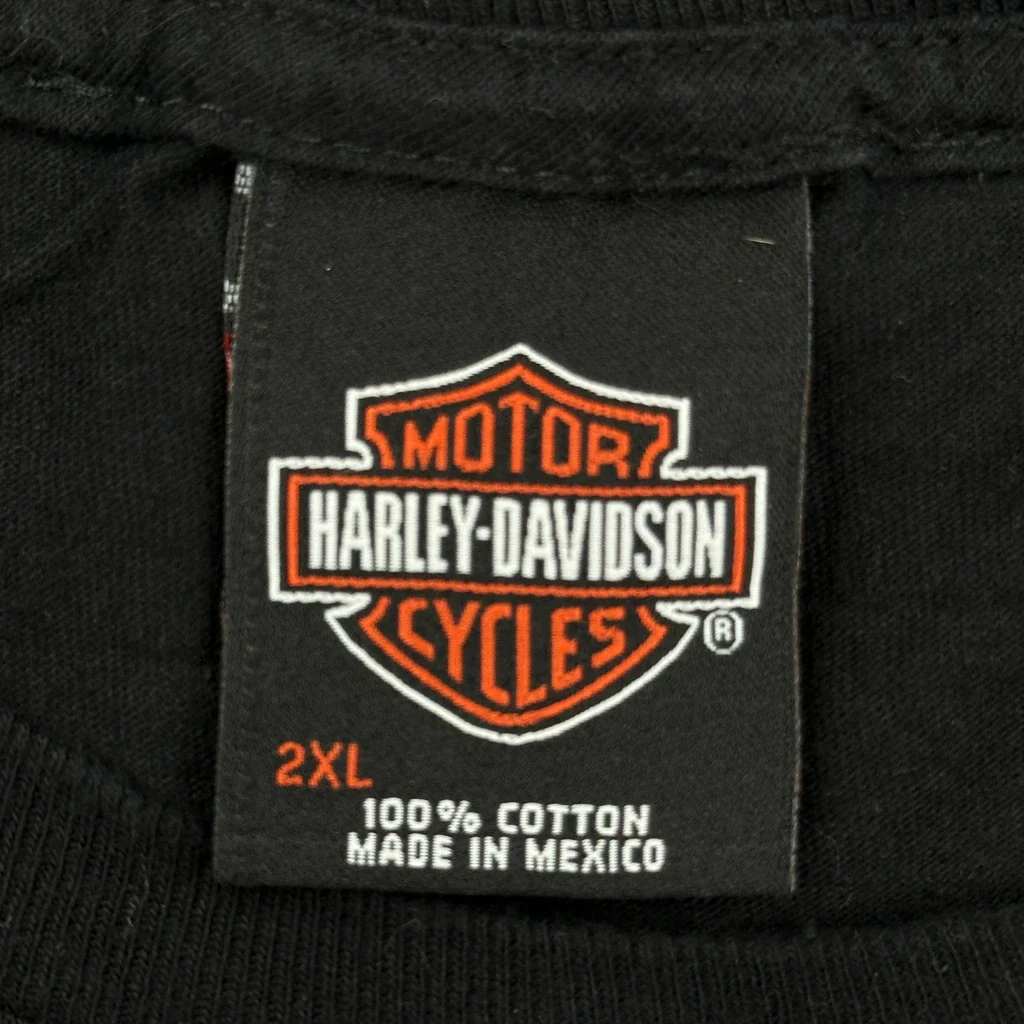 Mile High Aurora, Colorado Harley Davidson Graphic T-Shirt - 2XL Black Cotton - Image 3