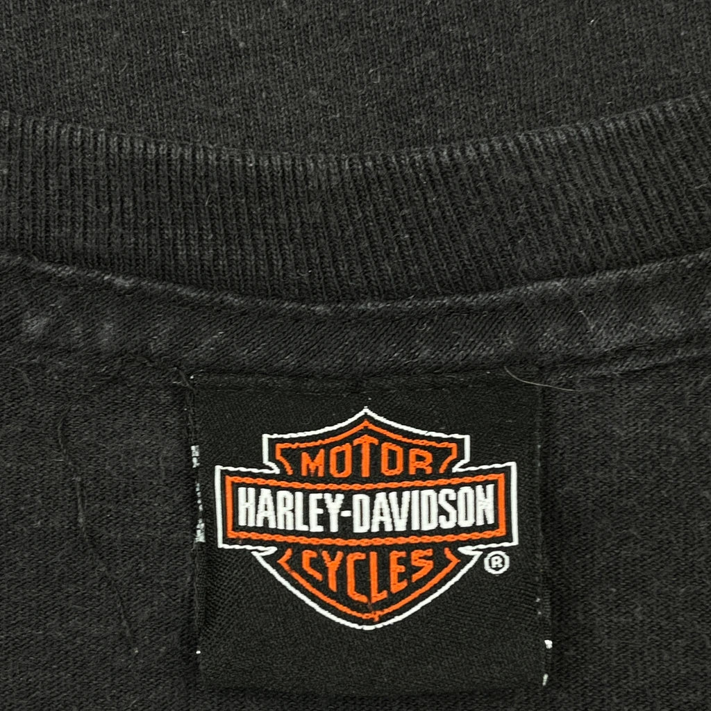 Military Harley Davidson Graphic T-Shirt - Large Black Cotton - Image 4