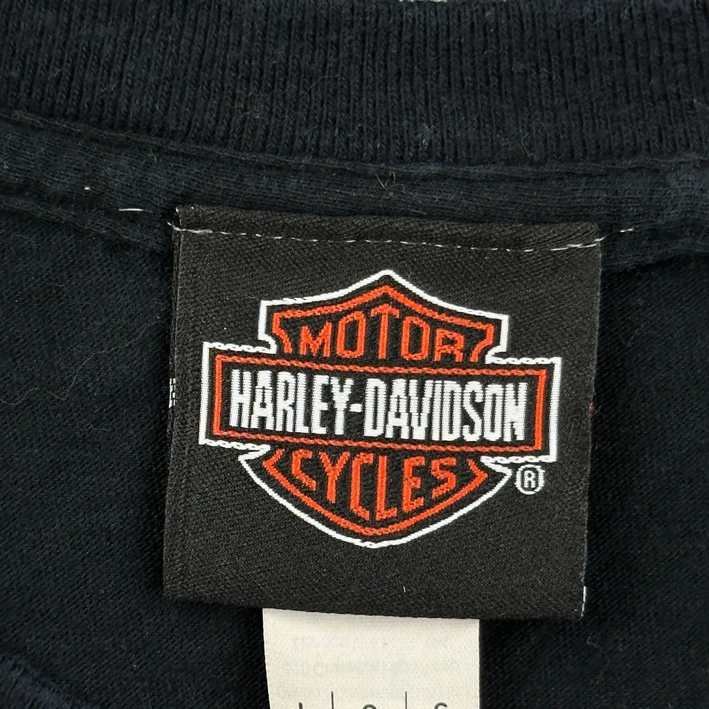 Military Sales Harley Davidson Graphic T-Shirt - Large Black Cotton - Image 3