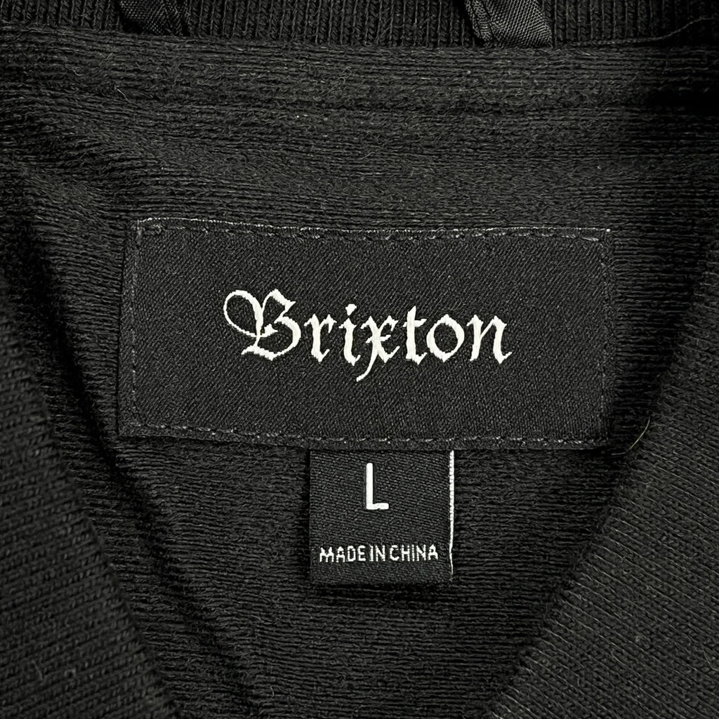 Miller Genuine Draft Brixton Satin Varsity Jacket - Large Black Polyester - Image 3