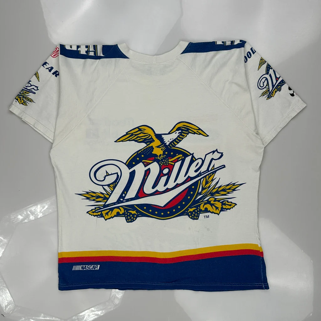 Miller Lite Chase Authentics Nascar T-Shirt - XL White Cotton - Image 3