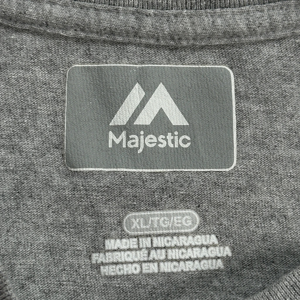 Milwaukee Brewers Majestic Mlb T-Shirt - XL Grey Cotton - Image 3