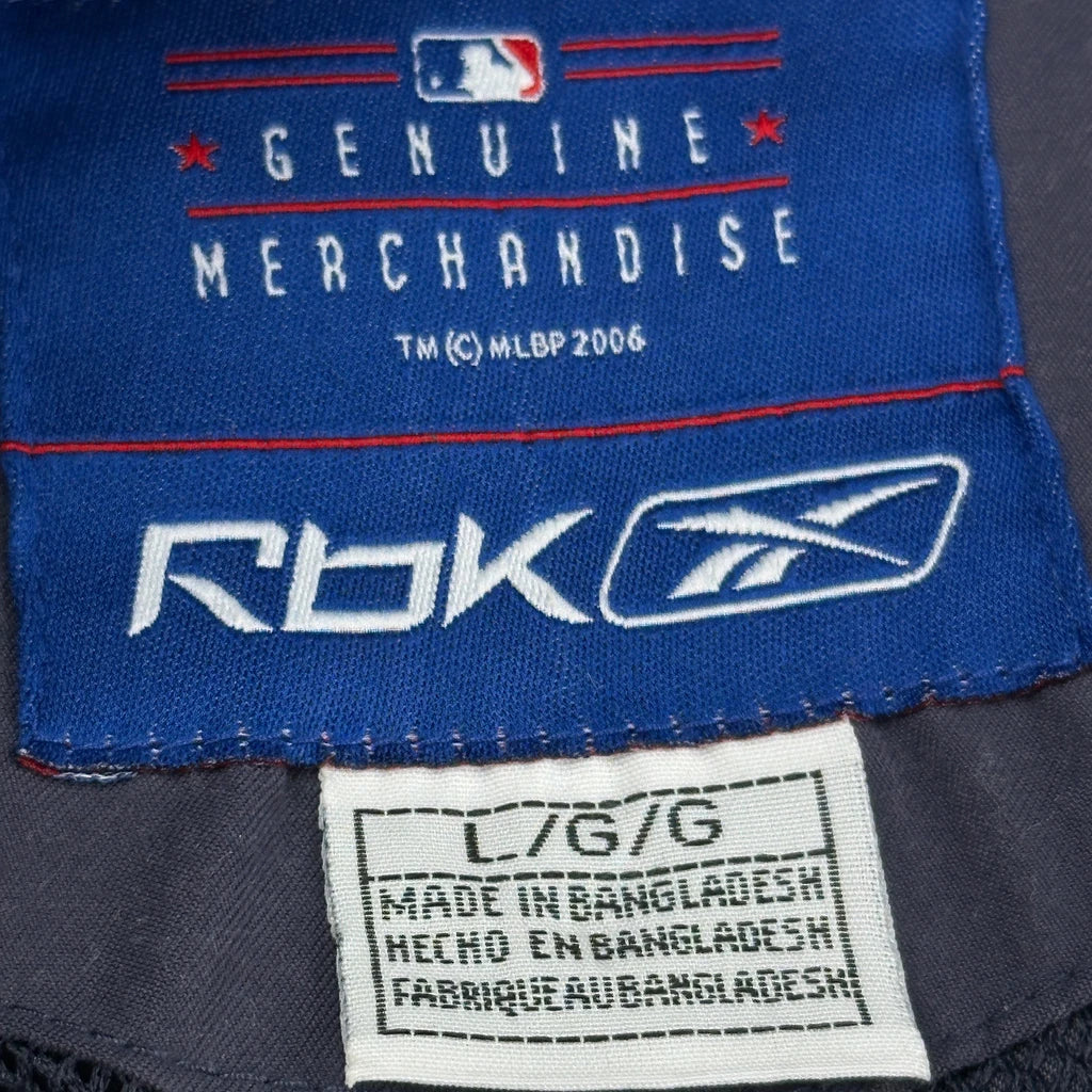 Milwaukee Brewers Reebok Track Jacket - Large Navy Polyester - Image 3