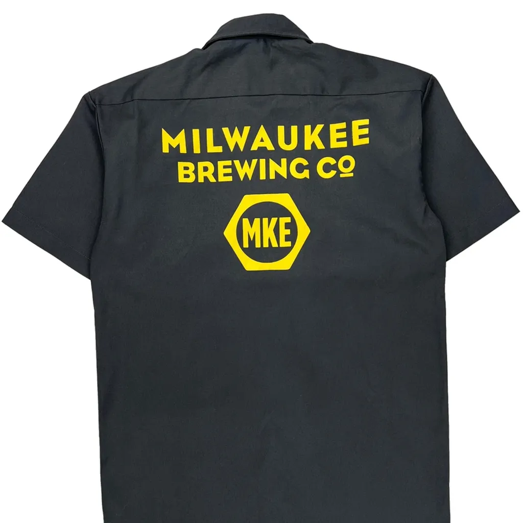 Milwaukee Brewing Co Dickies Short Sleeve Shirt - Small Gray Polyester Blend - Image 6