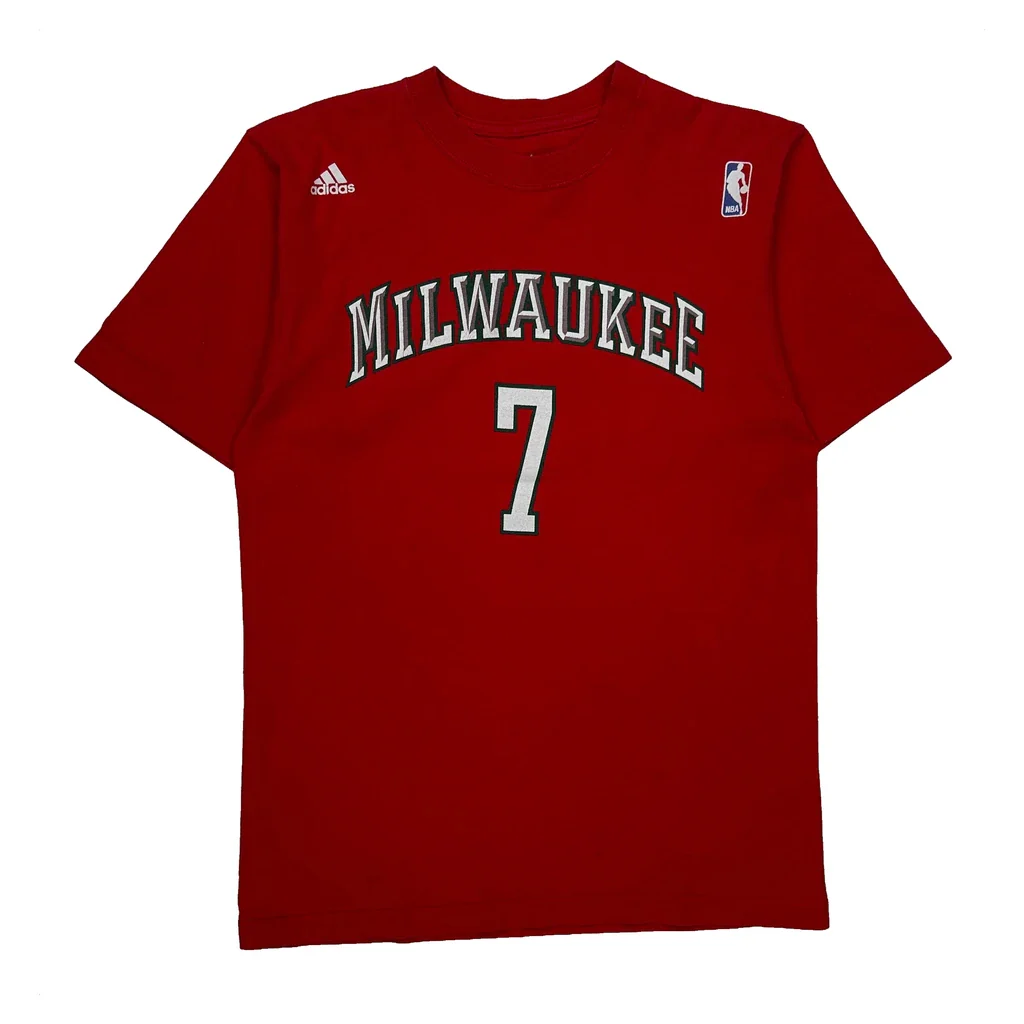 Milwaukee Bucks Adidas Nba Jersey - Small Red Cotton