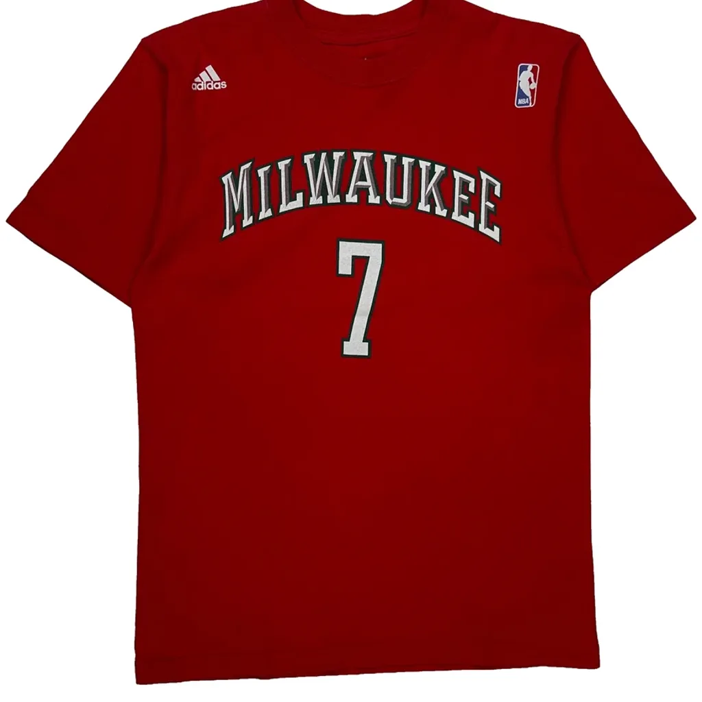 Milwaukee Bucks Adidas Nba Jersey - Small Red Cotton - Image 5