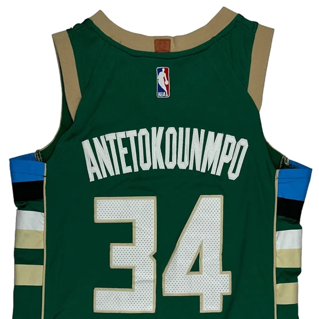 Milwaukee Bucks Nike Nba Jersey - Large Green Polyester - Image 7