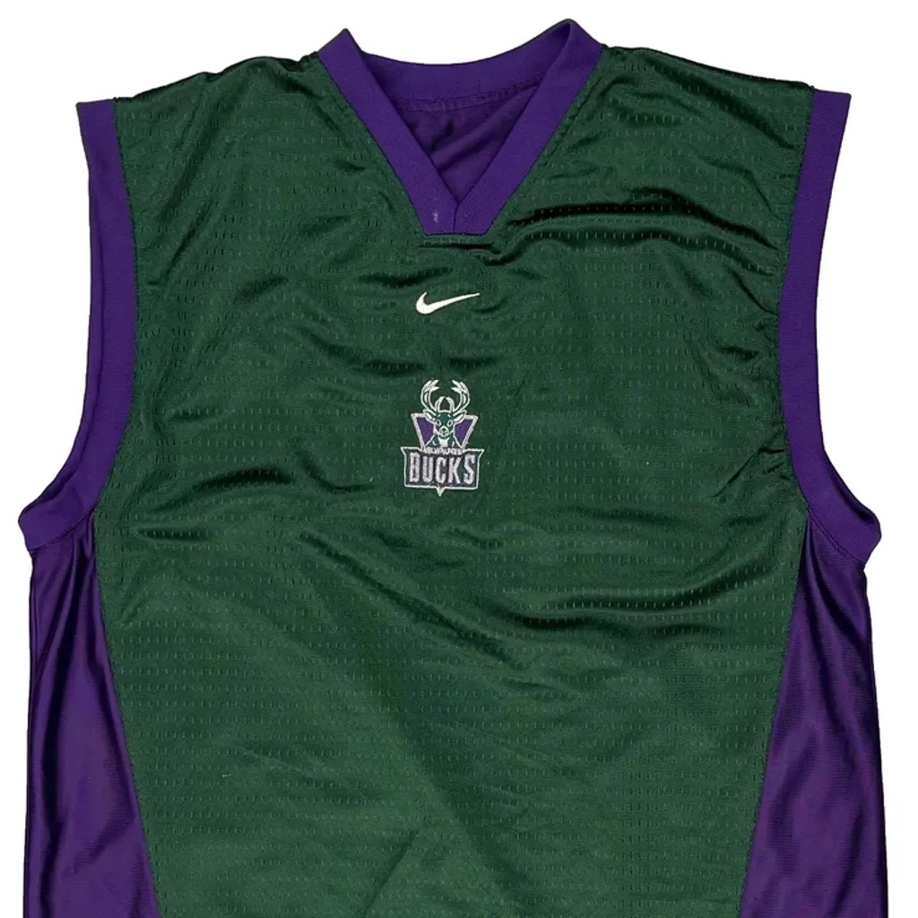 Milwaukee Bucks Nike Nba Jersey - XL Green Polyester - Image 4