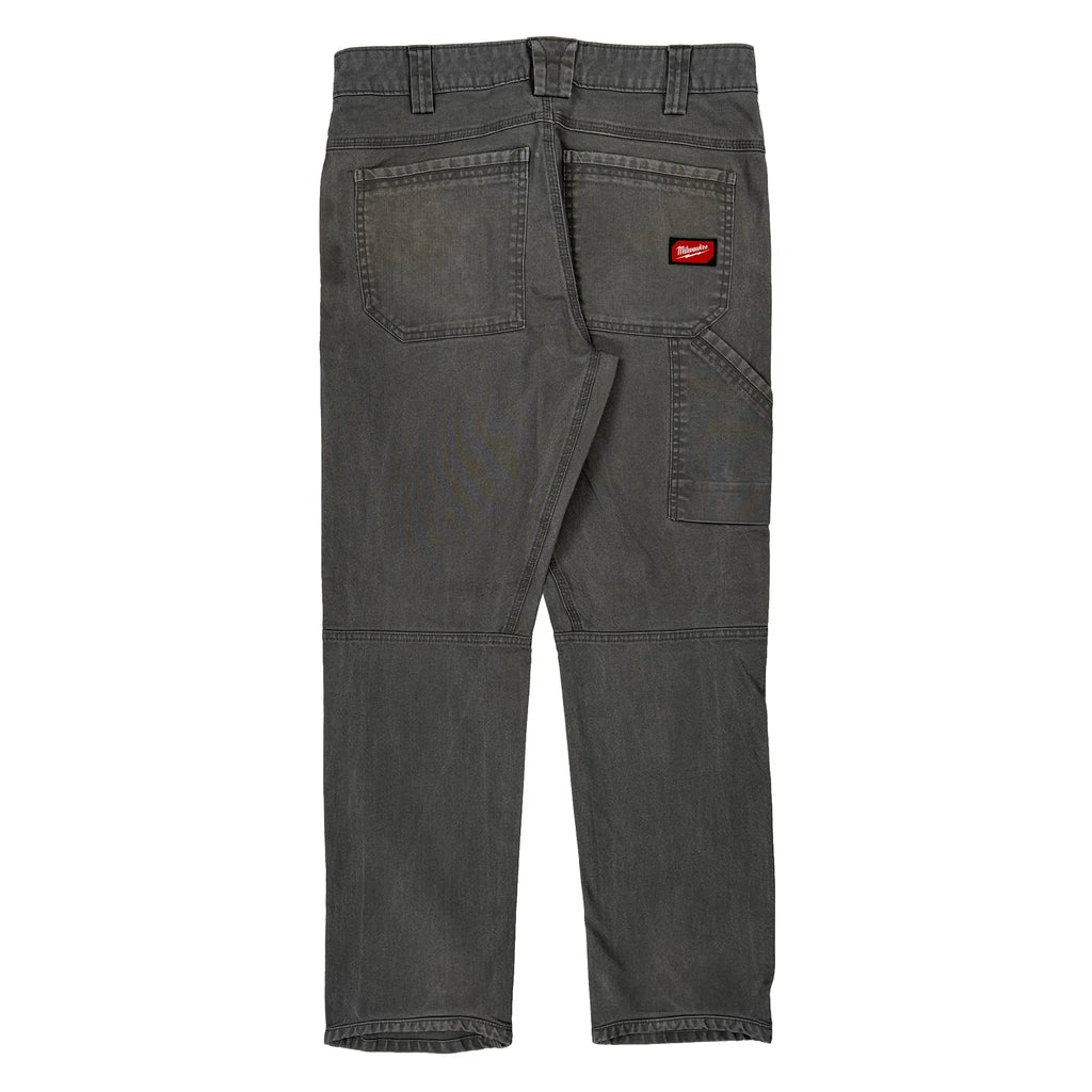 Milwaukee Double Knee Cargo Trousers - 32W 30L Grey Cotton