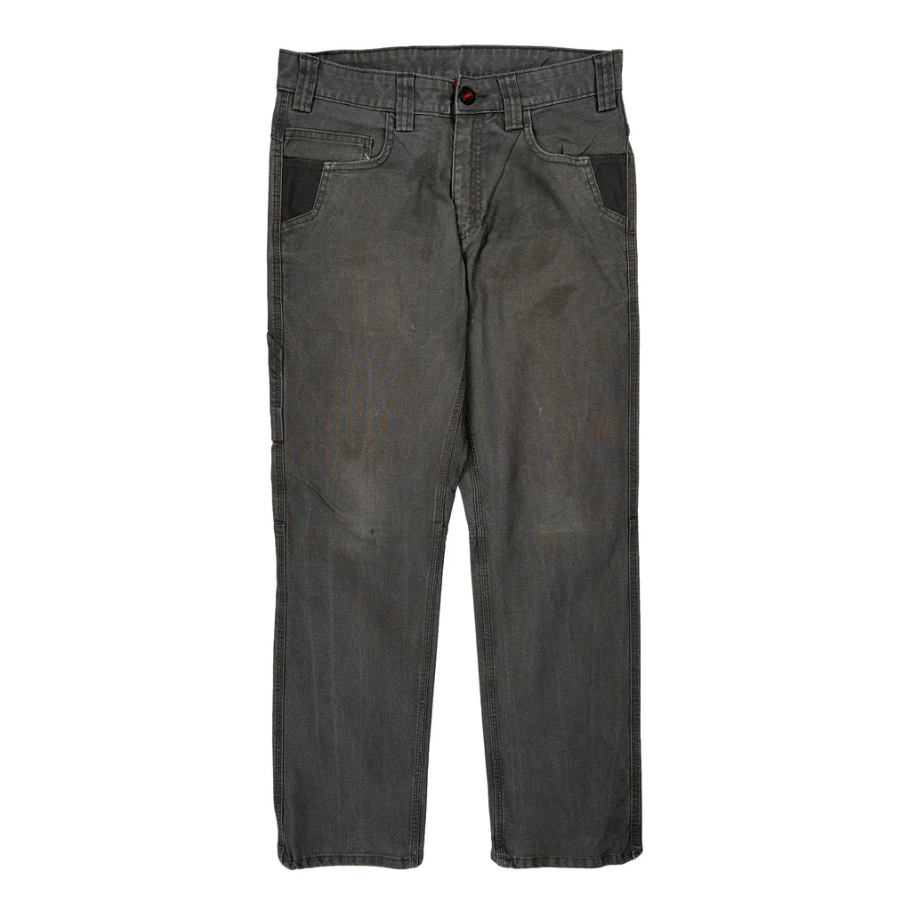 Milwaukee Double Knee Cargo Trousers - 32W 30L Grey Cotton - Image 2