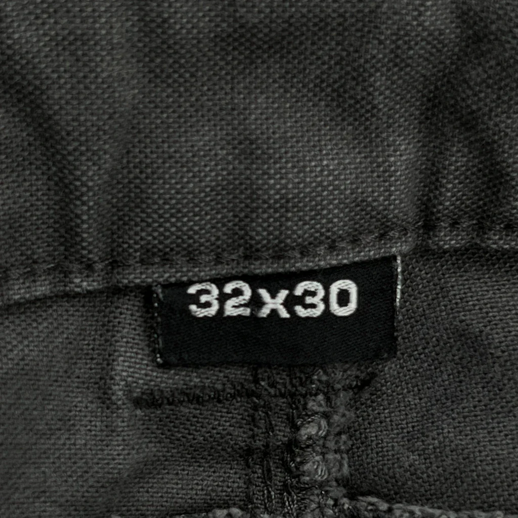 Milwaukee Double Knee Cargo Trousers - 32W 30L Grey Cotton - Image 6