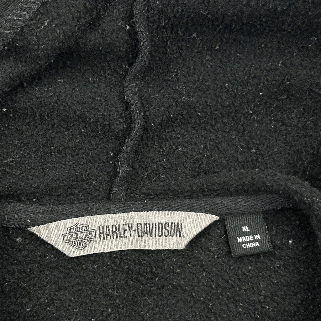 Milwaukee Harley Davidson Graphic Hoodie - XL Black Cotton - Image 3