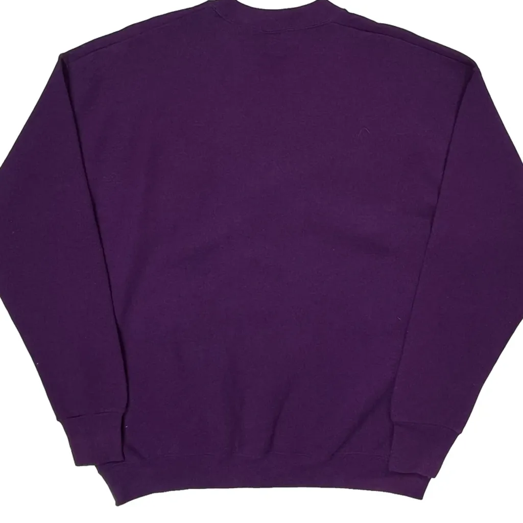 Minnesota Fruit Of The Loom Sweatshirt - XL Purple Cotton Blend - Image 6