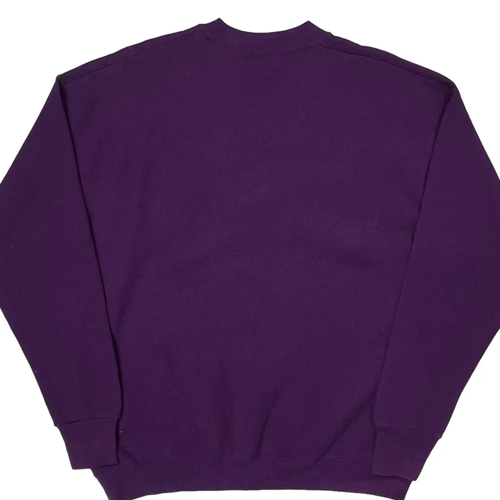 Minnesota Fruit Of The Loom Sweatshirt - XL Purple Cotton Blend - Image 7
