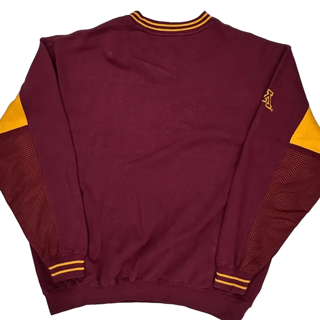 Minnesota Lee Sport College Sweatshirt - XL Burgundy Cotton - Image 6