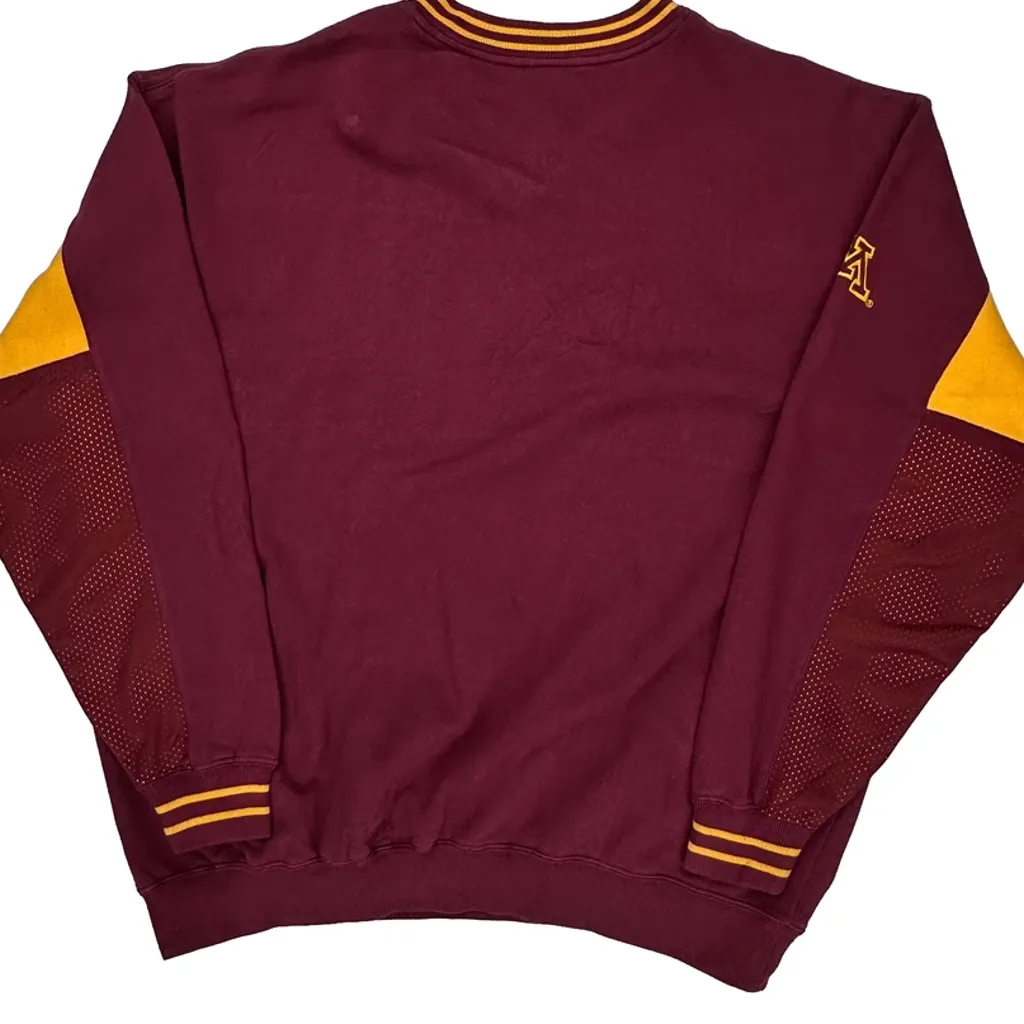 Minnesota Lee Sport College Sweatshirt - XL Burgundy Cotton - Image 7