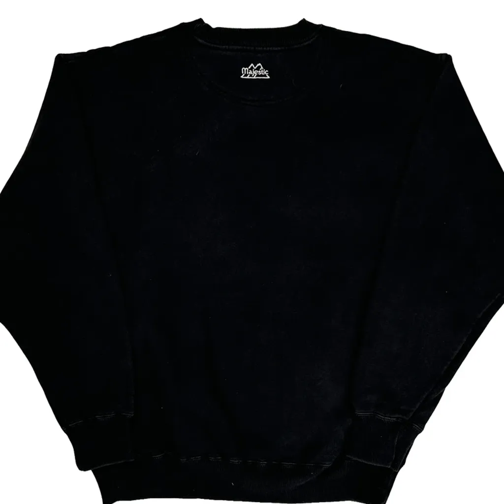 Minnesota Vikings Majestic Football Sweatshirt - Large Black Cotton - Image 7