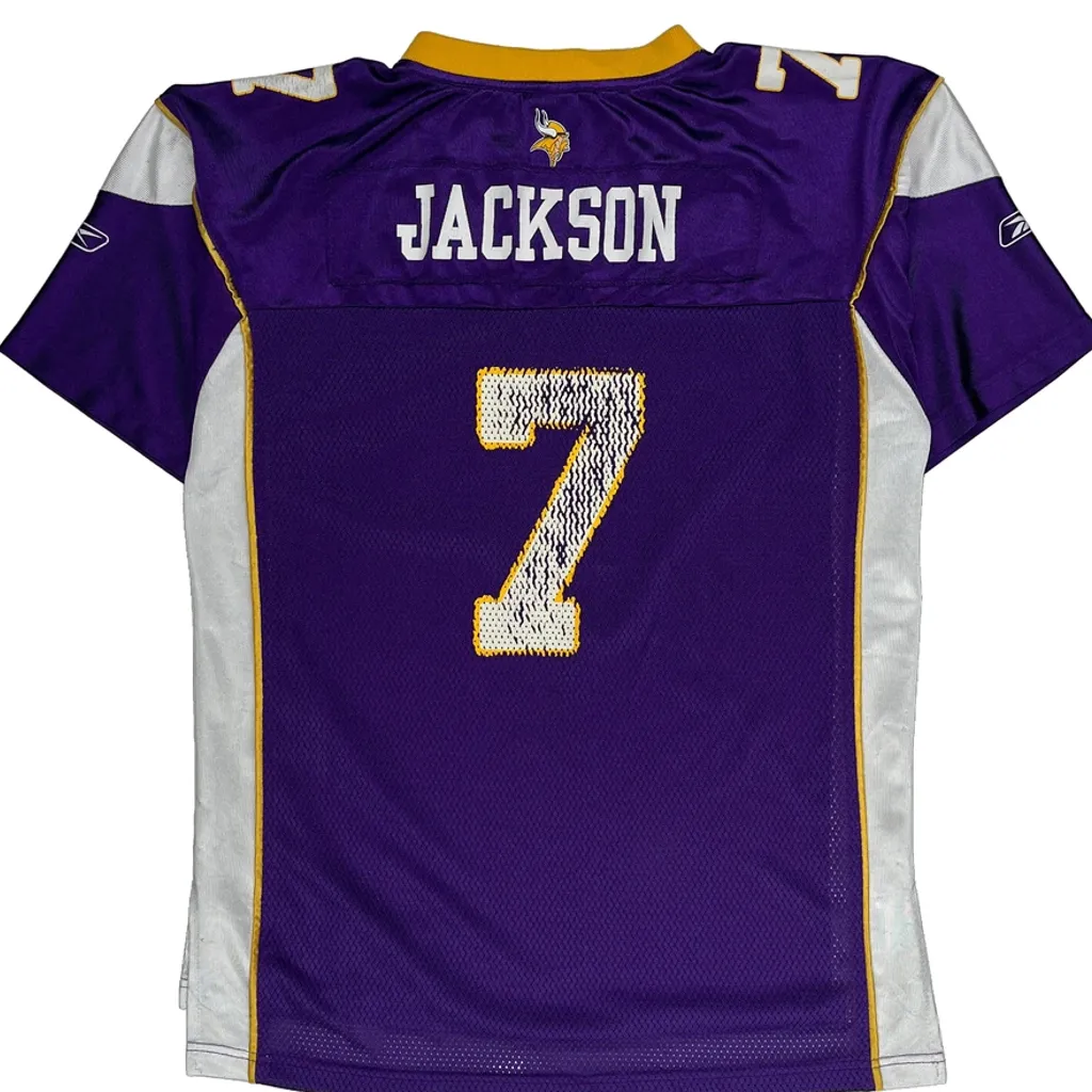 Minnesota Vikings Reebok Football Jersey - XL Purple Polyester - Image 6